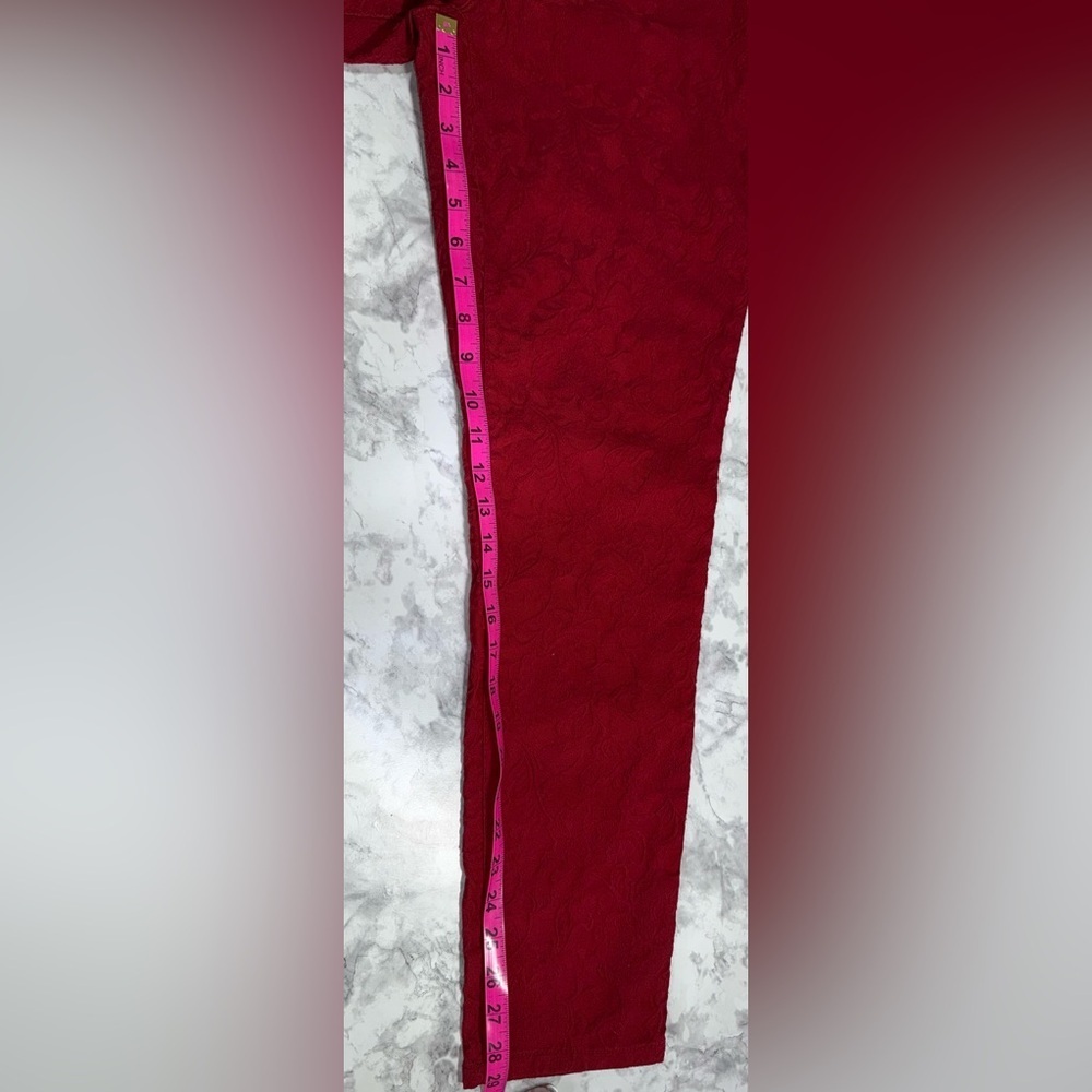 Chicos Red Women's textures Jeggings - Picture 7 of 7